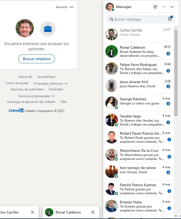 perfil automatico linkedin